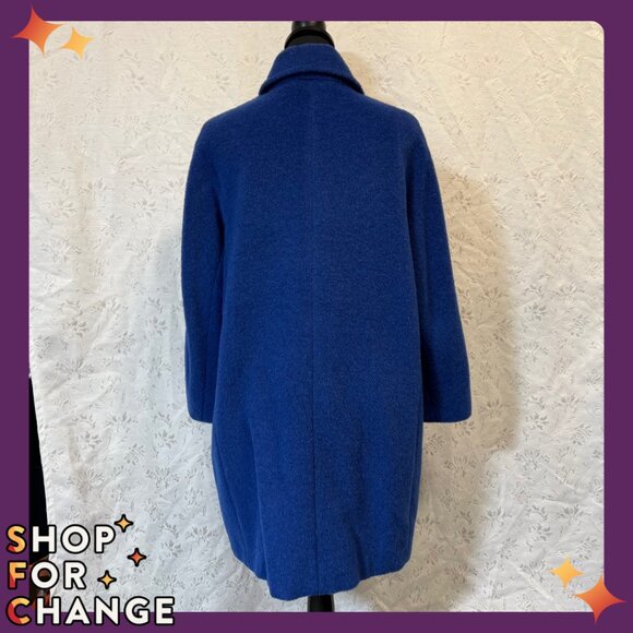 WEEKEND MaxMara Blue Coat size 10 - Picture 3 of 9